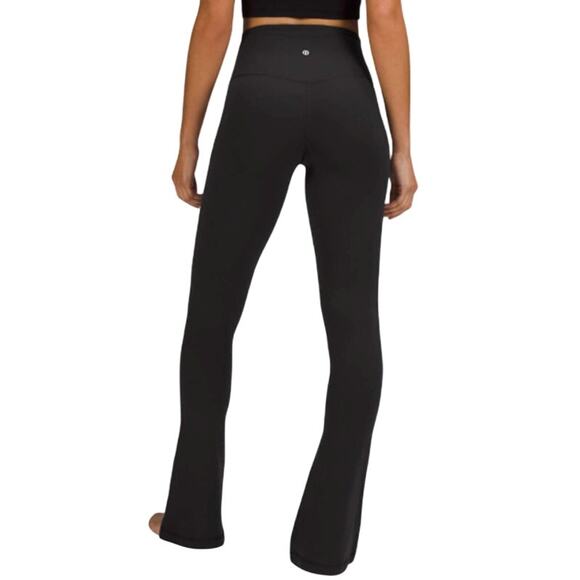 Lululemon 0 Align High Rise Mini Flare Pant 32" Black Gym Dance Active - Picture 1 of 10